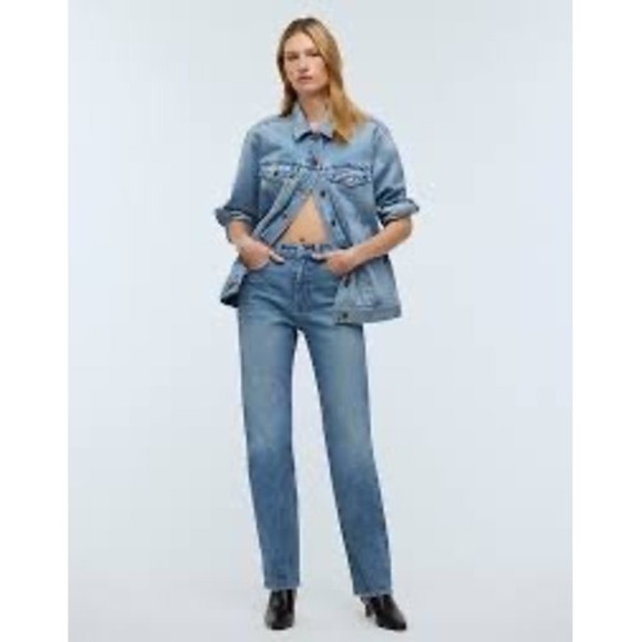 Madewell Denim - Madewell The 90's Straight Leg High Rise Jeans Medium Wash 5-Pocket Pant Sz 30
